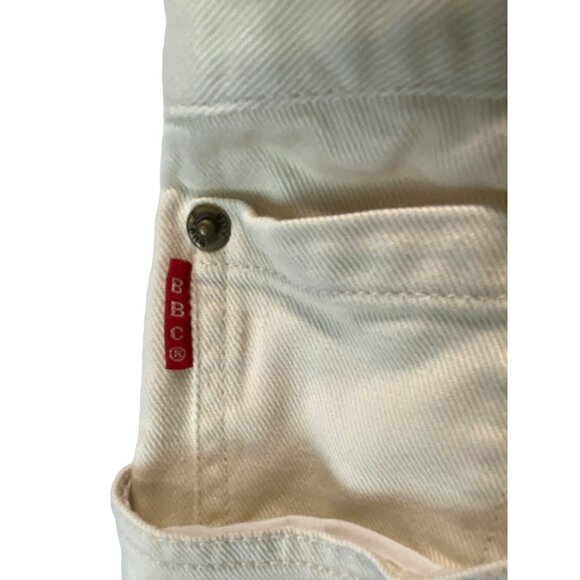 Vintage Bugle Boy for Her High Rise Mom Jeans 28 x 26 Cream Off White 90s Y2K - Picture 4 of 8